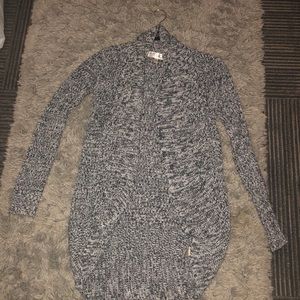 Grey and black cardigan